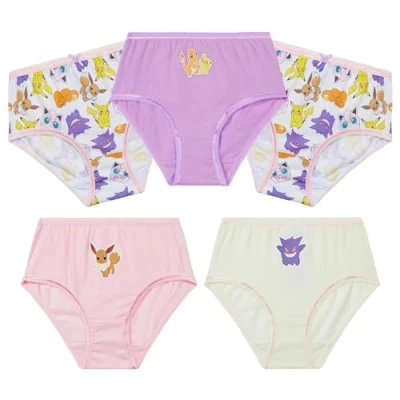 Imagen de Pokémon Transpirables Braguitas de 100% Algodón para Niña, Regalos Ropa Interior (Rosa/Multi, 3 4 Años)