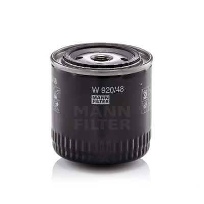 Imagen de MANN FILTER W 920/48 Filtro de aceite 3/4 16 UNF 1B con válvula bloqueo retorno enroscable NISSAN: X Trail, Pathfinder 3, Murano II