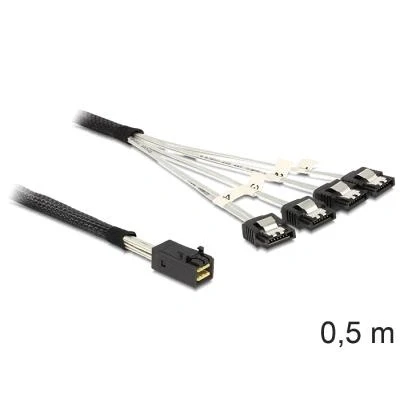 Imagen de Delock Sata 4x 1m Cables De