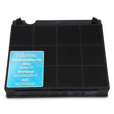 Imagen de DL pro Filtro de carbón activo para Elica Model 15 Whirlpool 484000008575 AEG 9029793818 campana extractora