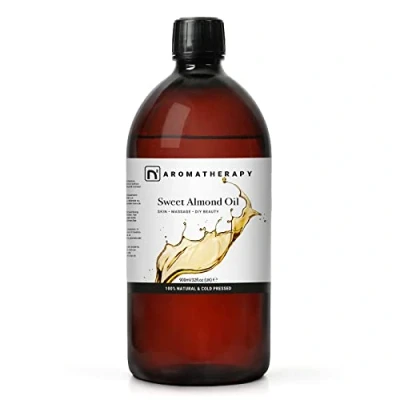 Imagen de n2 Aromatherapy Aceite De Almendras Dulces 900 ml Para Piel, Cabello, Masaje, Uñas, Cutículas, Oídos, Rostro, Cuerpo
