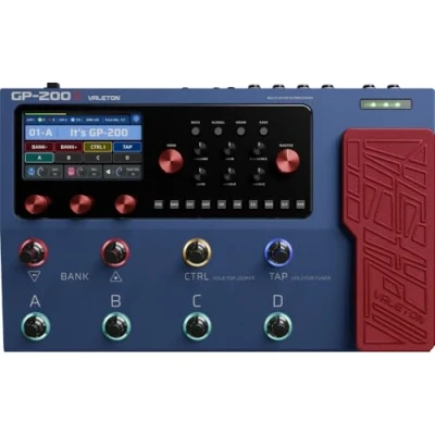 Imagen de Valeton Guitar Pedal Multi Effects Processor Bass Amp Modeling IR Cabinets Simulation with FX Loop MIDI I/O Expression Stereo OTG USB Audio Interface GP 200X