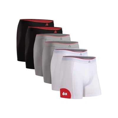 Imagen de Danish Endurance Bóxer de bambú para hombre, calzoncillos ultra suaves y transpirables, juego 6 o 10 algodón XXXXL