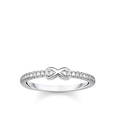 Imagen de Thomas Sabo Anillo Infinito con piedras blancas plata de ley 925 TR2322 051 14 50