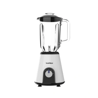 Imagen de Bastilipo Batidora de vaso 800W, chasis acero, 2 velocidades + pulse, jarra 1,5 litros, color blanco, BVA 800B