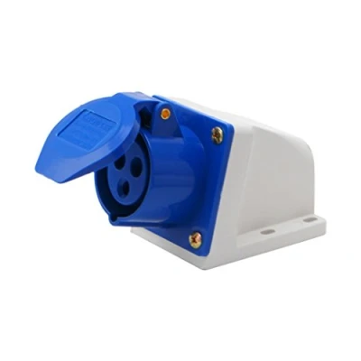Imagen de Buwei Enchufe Industrial de 16 amperios, 3 Clavijas, 220 250 V, Resistente a la Intemperie, IP44, 2P + T, trifásico, 16A