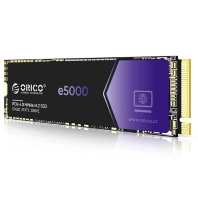 Imagen de ORICO NVMe 1TB SSD M2, PCIe Gen4x4 M.2 SSD, hasta 5100MB/s, Disco Duro M2 Interno 3D QLC NAND, Caché Dinámica SLC, Compatible con PC de sobremesa y portátiles e5000