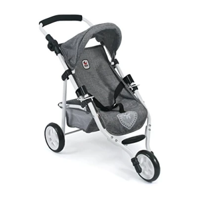 Imagen de Bayer Chic 2000 Cochecito para muñecas Lola, Color Vaqueros Gris, 70 x 33 62 cm (612 76)