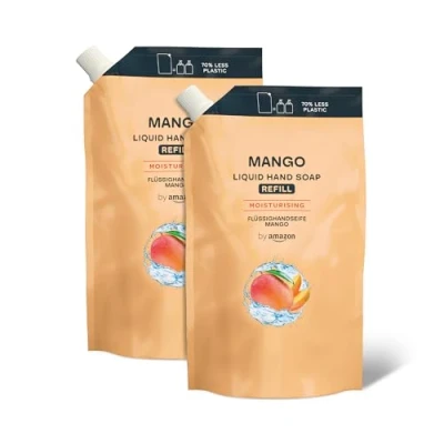Imagen de by Amazon Recambio de Jabón para manos, Mango, 2 x 1000ml