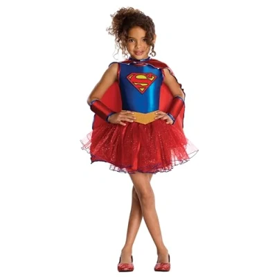 Imagen de Rubie&#039;s Disfraz oficial de Supergirl con tutú la serie TV Superhero Girls para niña