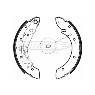 Imagen de TOMEX brakes TX 20 75 Zapatas de Freno Eje trasero 228 42 CITROËN: Berlingo / First I Furgón, I, Xsara Picasso
