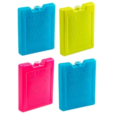 Imagen de AC Pack de 4 Acumuladores Frío N.º 5 260 G Fabricado en Plástico Ideal para Mantener la Temperatura tu Nevera portátil 13,2 x 10,5 2 Color Aleatorio