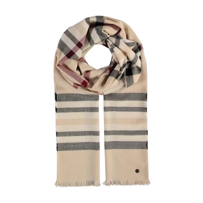 Imagen de Fraas Plaid Stola MADE IN Germany Bufanda, Mujer, Talla: One Size, Beige