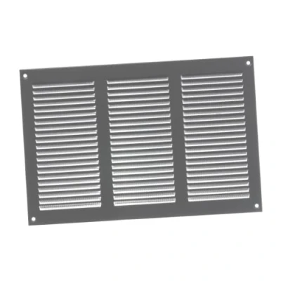 Imagen de 300x200mm Rejilla de Ventilación con Mosquitera Rejillas Aireación Metálicas Acero, Gris