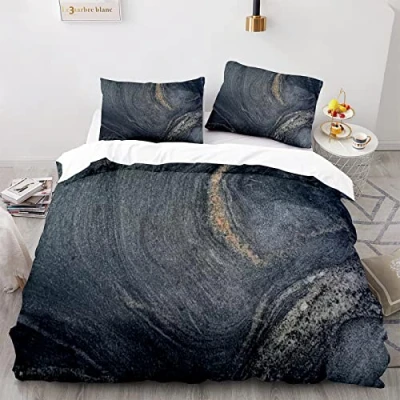 Imagen de ApttEk Poliéster Suave Fundas Nordicas Cama 180 Marmol Juveniles 240 X 260 Cm Duradero Y De Secado Rápido 260X240 + Funda Almohada 40X75