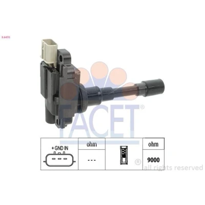 Imagen de FACET 9.6470 Bobina de encendido SUZUKI: SWIFT 3, SX4 I Hatchback, Berlina