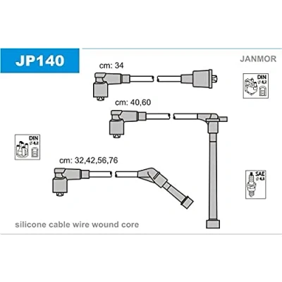 Imagen de JANMOR JP140 Juego de Cables Encendido NISSAN: TERRANO 1