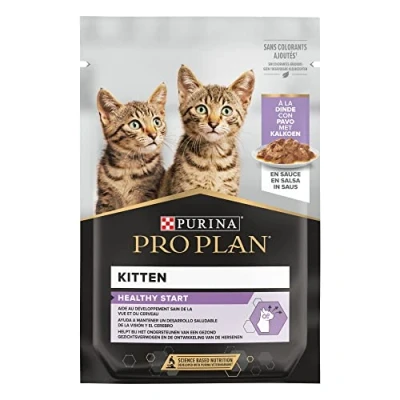 Imagen de Purina Pro Plan comida húmeda para gato JUNIOR con Pavo en Salsa 26 x 85 gr