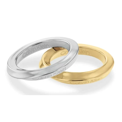 Imagen de Calvin Klein Anillo para Mujer Colección TWISTED RING Oro amarillo 35000330B