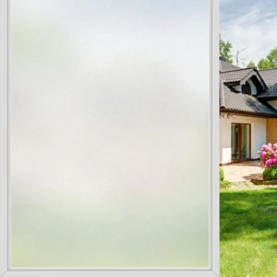 Imagen de Diboniur Vinilos para Cristales,Autoadhesivos Vinilo Ventana,Anti UV Adhesivo Ventana Privacidad,Apto Dormitorio, Cocina, BañO Y SalóN, 45 * 200cm
