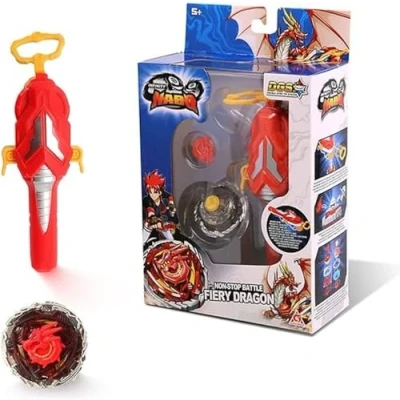 Imagen de Infinity Nado Orgullo Dragón Peonza Non Stop con lanzador magnético y anillo de metal Juguete infantil a partir 5 años, color surtido, Talla única (Alpha Group EU634302)