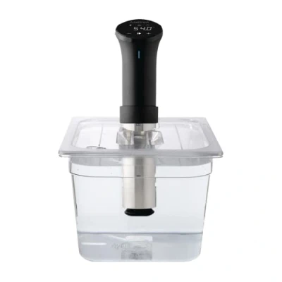 Imagen de SousVideTools 11.6 Litre Polycarbonate Container Custom Cut Lid to Suit the Anova Sous Vide Cooker Clear Cooking Vessel BPA Free, Non Stick, and Dishwasher Safe