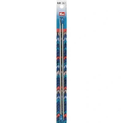 Imagen de Prym Jackenstricknadeln ALU 25 cm 3,00 mm Grau Agujas de Tejer, Aluminio, Gris, 3,0