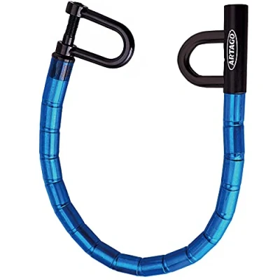 Imagen de Artago 582/B Antirrobo Coche Volante Asiento Flexible, Más Práctico, Articulado Cable de Acero Blindado, Bloqueo Inmovilizador Ajustable Antirobo Freno Embrague para Auto, Furgoneta, Caravana Camper