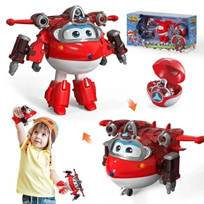 Imagen de Super Wings Iron Jett 5&quot;, Ball Steel Power, Avión de Juguete, Figura Acción, Juguete para 3 4 5 6 7 8 Años Niño Niña