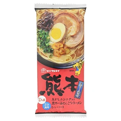 Imagen de MARUTAI Kumamoto Tonkotsu Instant Noodle Soup Ramen Non fried For 2 servings