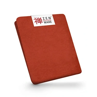 Imagen de ZEN Funda camilla masaje ajustable de felpa suave para camillas cosmética, fisioterapia y tratamiento lavable a 60 accesorios Terracota