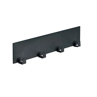 Imagen de Wenko Riel Colgador magnético Negro Ima, Accesorio Black Outdoor Kitchen con 4 Ganchos para Colgar Textil y Accesorios de Grill, fijación rápida sin taladrar en Superficies metálicas, 30 x 6,5 2 cm