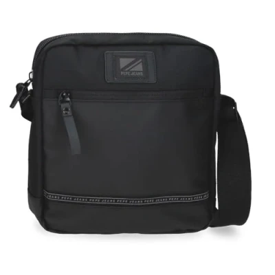 Imagen de Pepe Jeans Stratford Bandolera Portatablet Negro 23x27x7 cms Poliéster by Joumma Bags