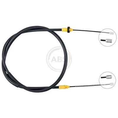 Imagen de A.B.S. K15498 Cable de Freno Mano 1640 Tambor para dirección izquierda/derecha PEUGEOT: 206 Hatchback, Partner I Combispace, Furgón