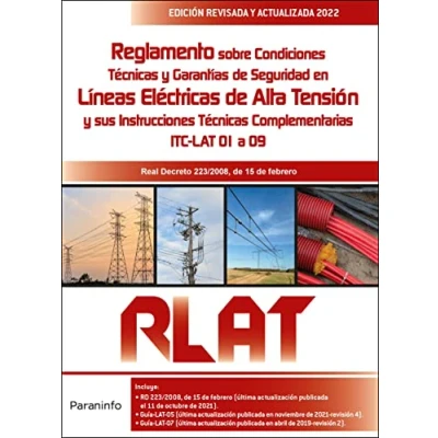 Imagen de Reglamento de Líneas Eléctricas Alta Tensión. RLAT 2.ª edición 2022 (SIN COLECCION)
