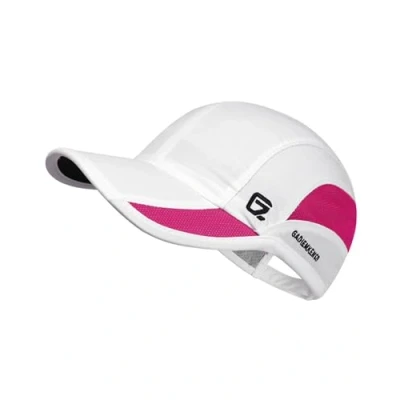 Imagen de GADIEMKENSD Quick Dry Sports Hat Lightweight Breathable Soft Outdoor Running Cap (Classic UP, White)