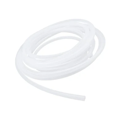 Imagen de iMeistek tubo de silicona grado alimenticio, manguera 8 mm diámetro interior x 11 exterior 5 metros, flexible para agua y aire, transparente