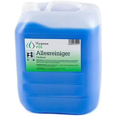 Imagen de Hygiene VOS Limpiador Multiusos con Fragancia Citrus Fresh, Envase Económico de 10 litros. Elimina Eficazmente la Suciedad y Grasa en Suelos Superficies Resistentes al Agua. 100% Biodegradable