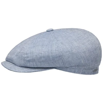 Imagen de Stetson Gorra Texas Taleco Hombre Made in The EU de Lana Gorro Ivy Lino con Visera, Forro, Forro Verano Primavera/Verano 59 cm Antracita
