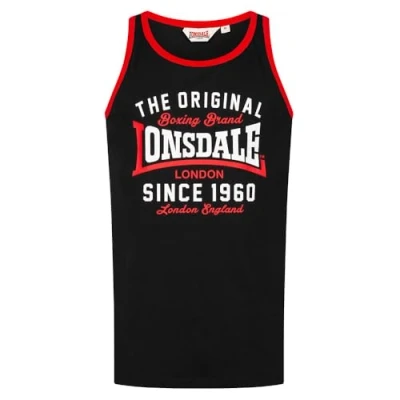 Imagen de Lonsdale Top, Hombre, Talla: XXL, Black red white
