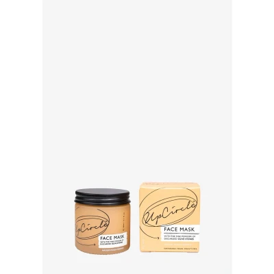 Imagen de UpCircle Mascarilla hidratante de arcilla caolín con polvo oliva 60 ml, máscara desintoxicante para eliminar manchas, puntos negros + prevenir brotes, aceite cúrcuma, aloe vera manteca cacao, natural vegano