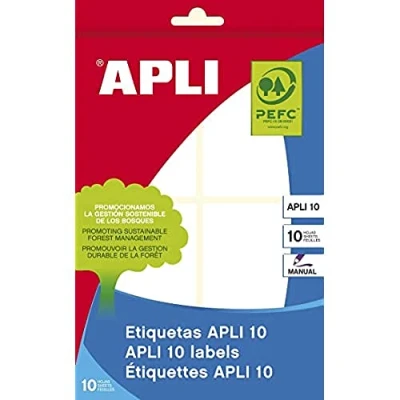 Imagen de APLI 1657 Etiquetas blancas (50 x 70) 10 hojas