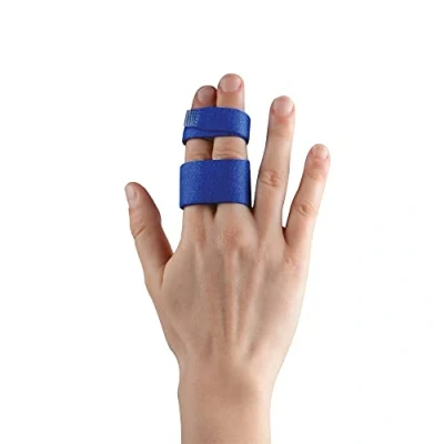 Imagen de THUASNE Finger Support Bands Reanudación de la práctica deportiva tras un esguince, luxación o fractura 2 bandas independientes, flexibles y elásticas CE Producto sanitario TU