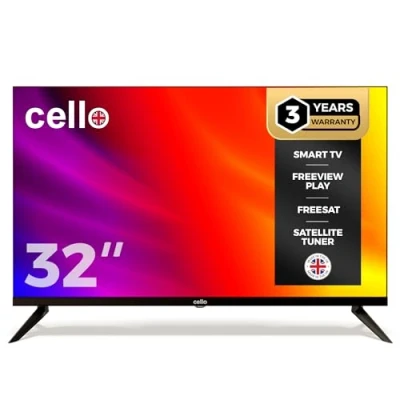 Imagen de Cello 32&quot; Smart TV LG WebOS HD Ready Televisión con Triple sintonizador S2 T2 FreeSat Bluetooth Disney+ Netflix Apple TV+ Prime Video Made in Europe