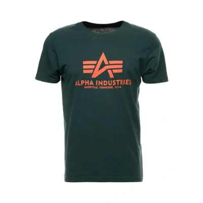 Imagen de Alpha Industries Camiseta estampada, Hombre, Talla: Small, Petrol