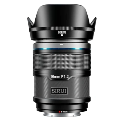 Imagen de SIRUI Sniper F1.2 16mm Montura E Lente de Enfoque Automático 16mm, Cámara APS C Gran Angular para A5 A6 A7 FX A9 ZV Series