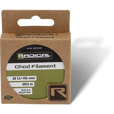 Imagen de Radical Chod Filament Material de Líder para Carpa 20m (0,45mm) bajos línea carpfishing