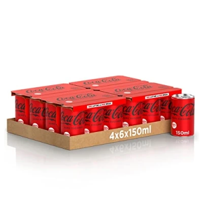 Imagen de Coca Cola Zero Zuccheri Calorie mini lattine 4x6x 150ml (24 lattine)