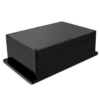 Imagen de Therlan caja de derivación negra resistente al agua IP65, impermeable, plástico grande, distribución exterior, agua, negra, carcasa