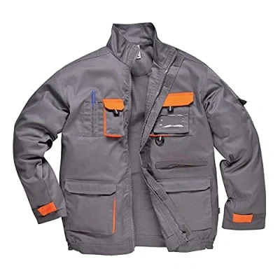 Imagen de Portwest Chaqueta Bicolor Texo, Tamaño: XXL, Color: Gris, TX10GRRXXL